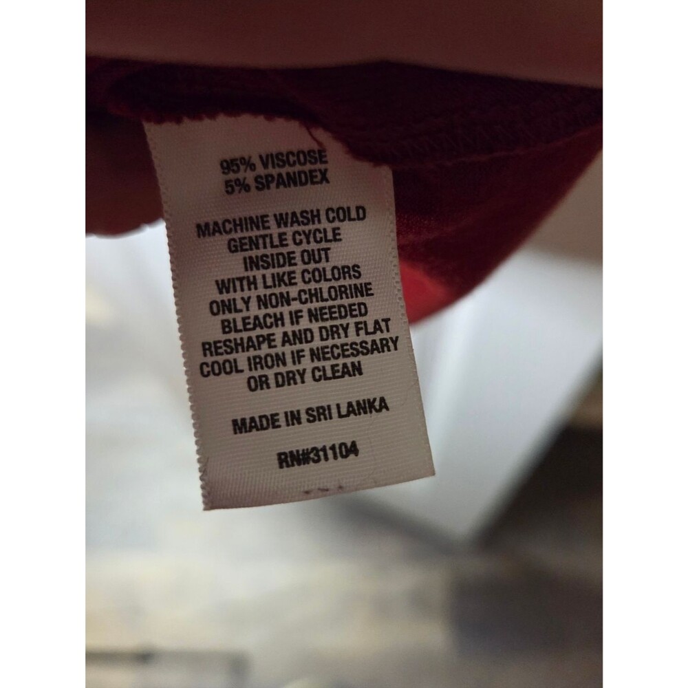 Wonderly Red Tiered Tunic Blouse - Picture 7 of 10